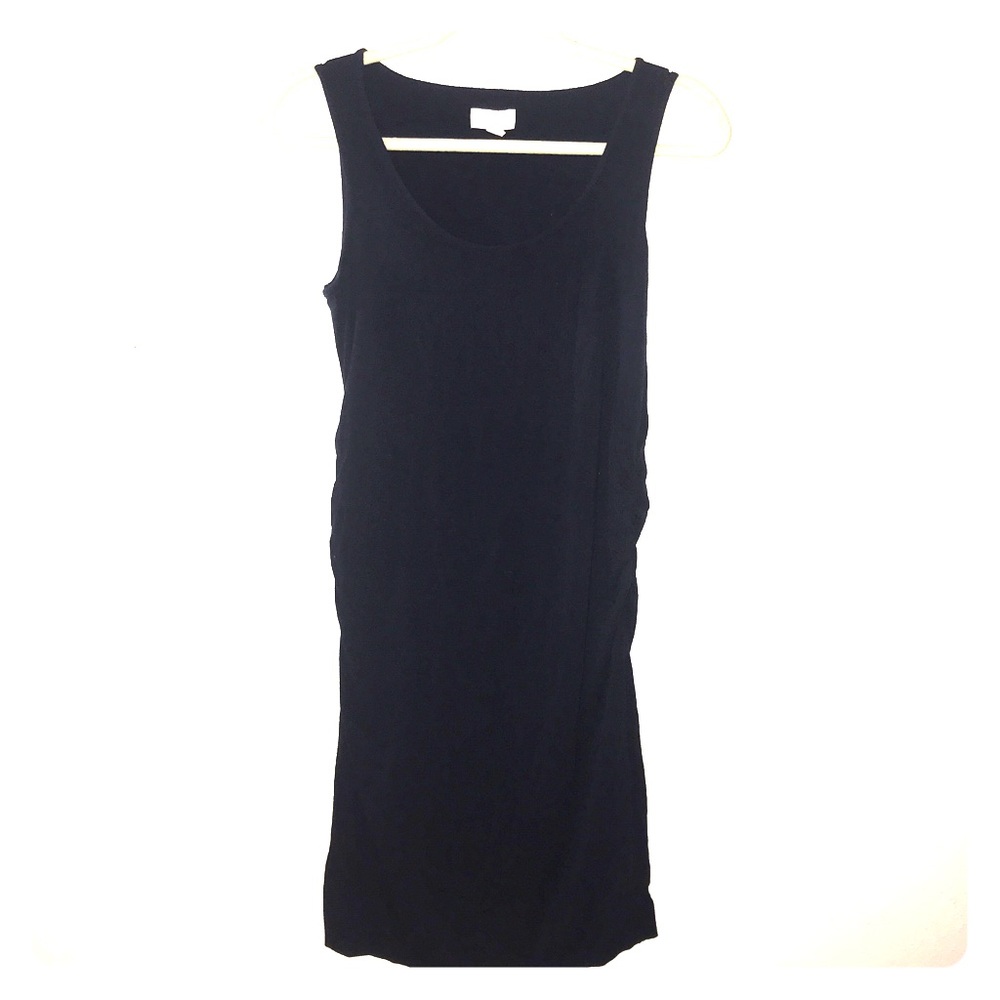 Navy midi bodycon tank dress